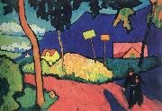 gabriele munter toward evening oil painting picture wholesale
